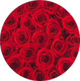 The Brilliant ETERNITY Black round flower box - The Brilliant Roses