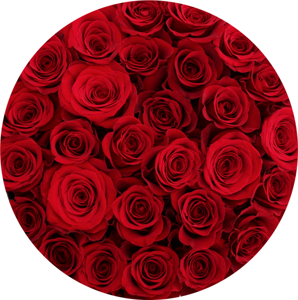 Black round flower box